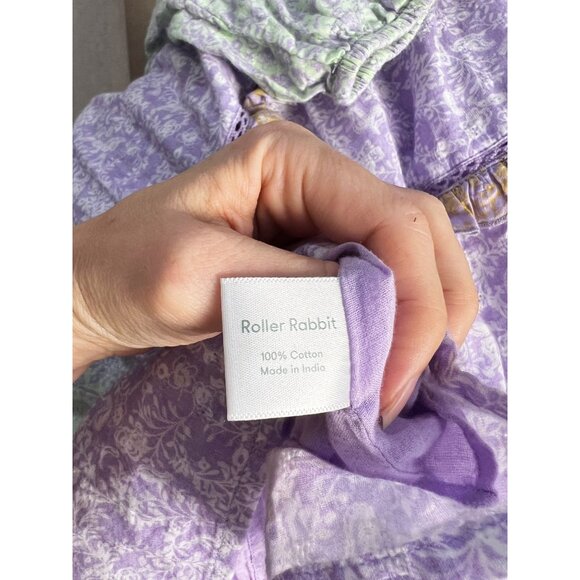 ROLLER RABBIT Ismay Naema Dress Sz L Pastel Colorblock - Picture 9 of 10